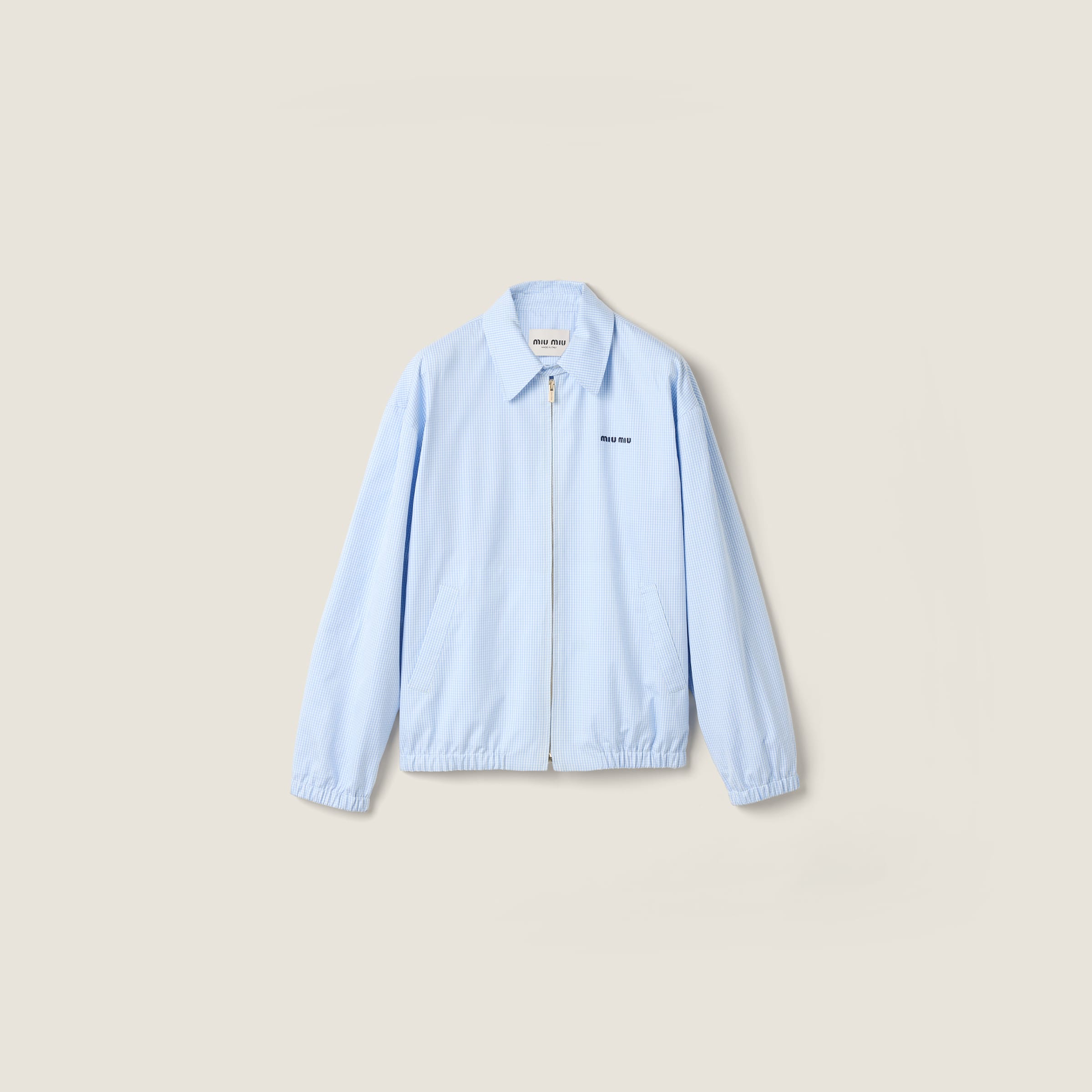 Gingham check blouson jacket from Miu Miu - $3,050