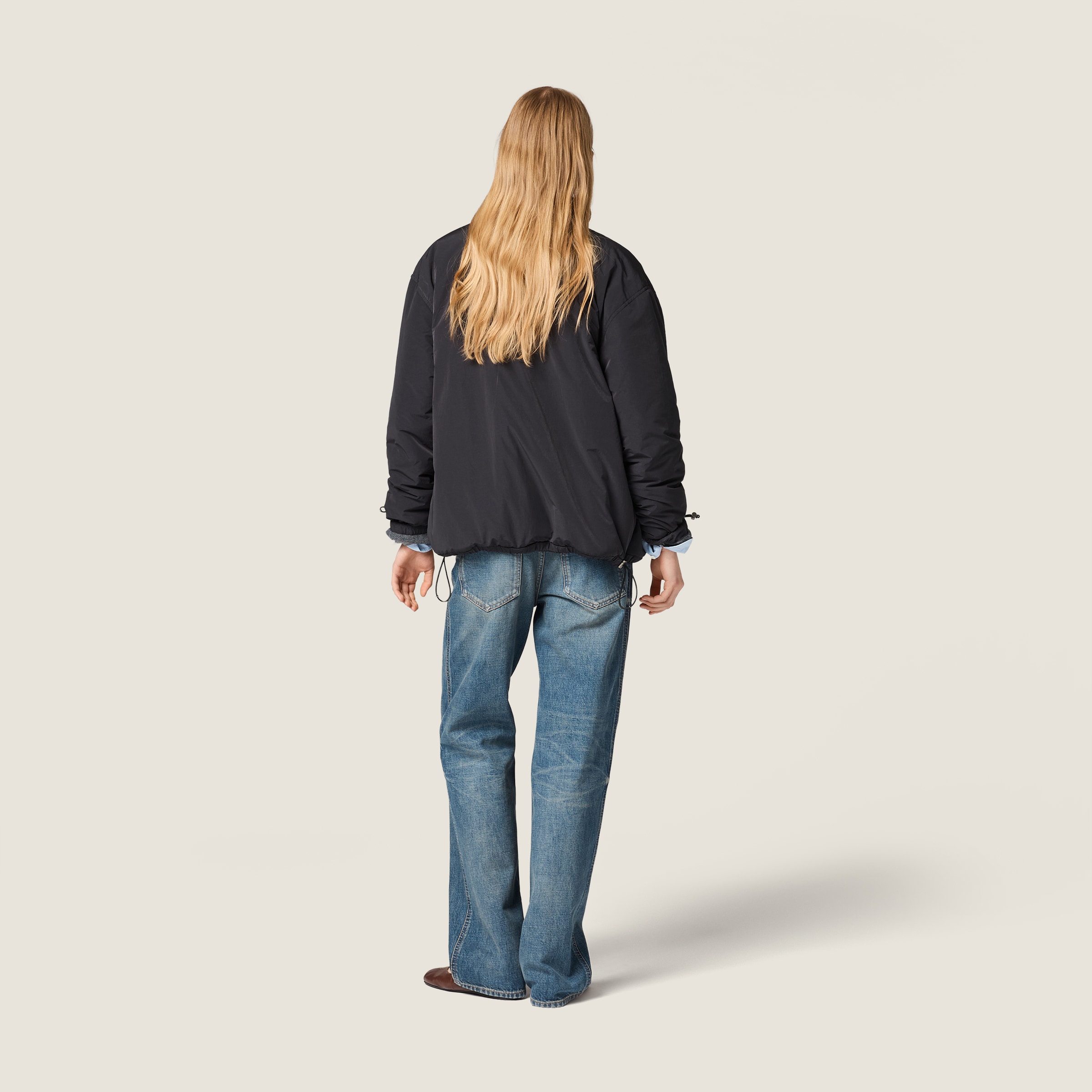 Pongé and fleece jacket - thumbnail 3