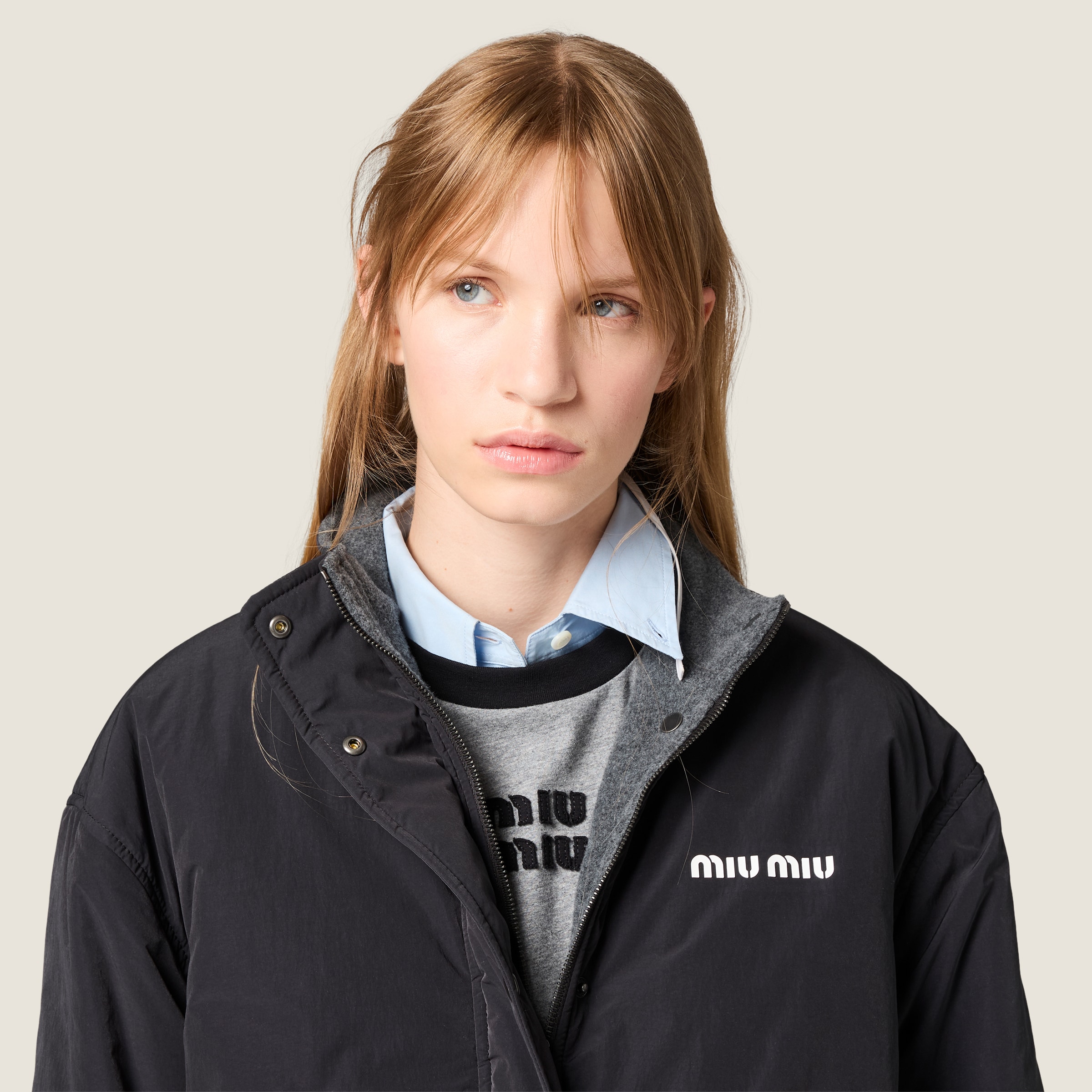 Pongé and fleece jacket - thumbnail 5