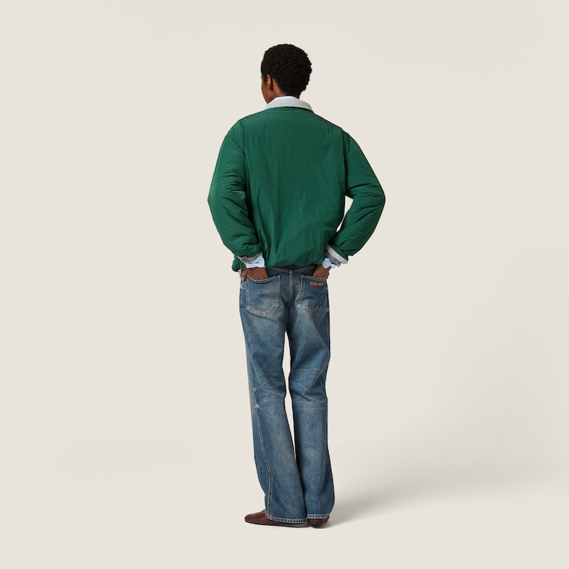 Chaqueta de pongé y forro polar