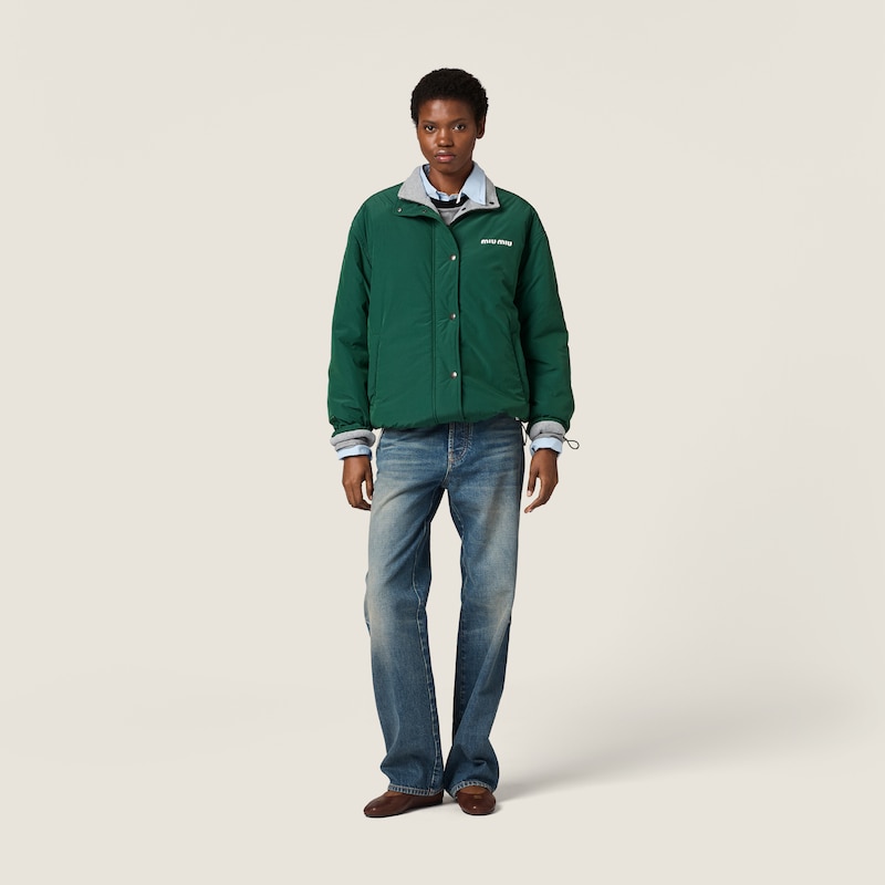 Chaqueta de pongé y forro polar