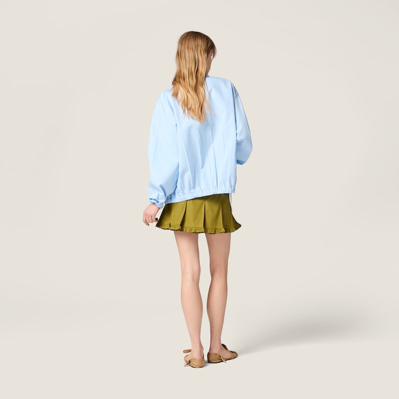 Poplin blouson jacket