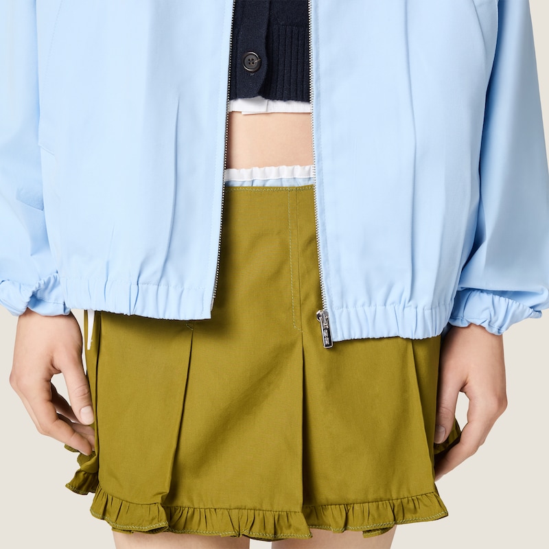 Poplin blouson jacket