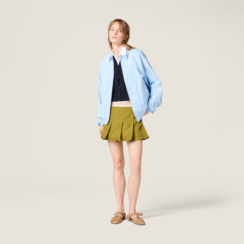 Poplin blouson jacket