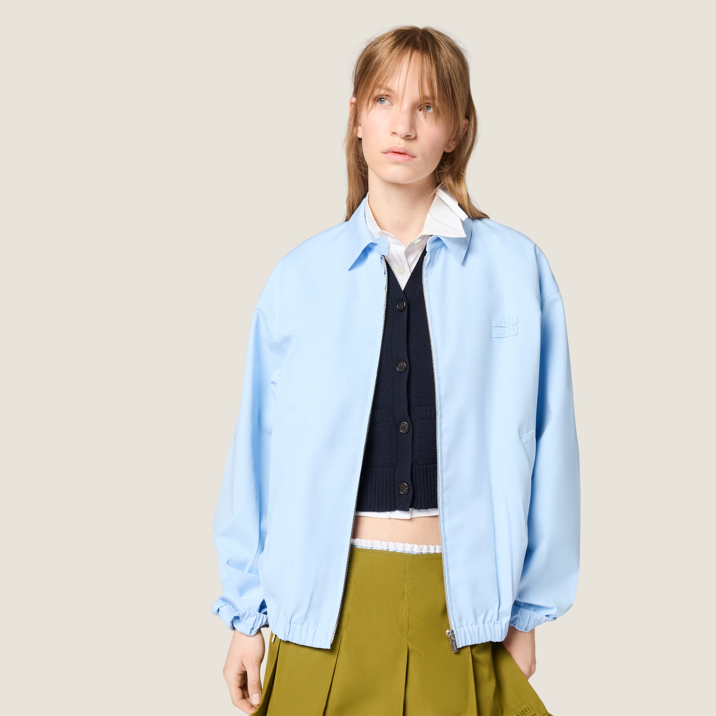 Poplin blouson jacket - thumbnail 6