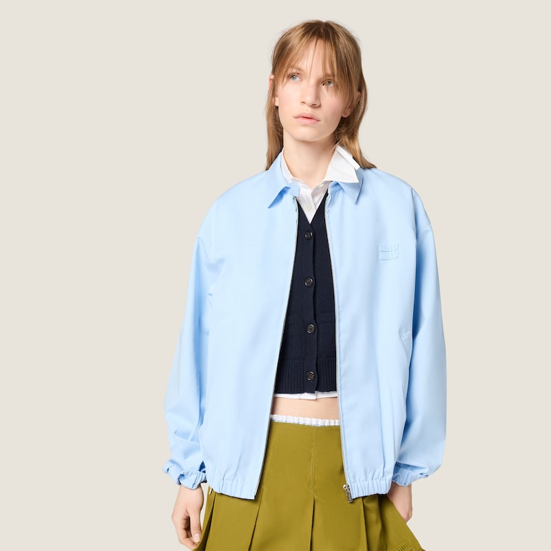 Poplin blouson jacket