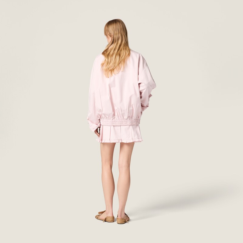 Poplin blouson jacket