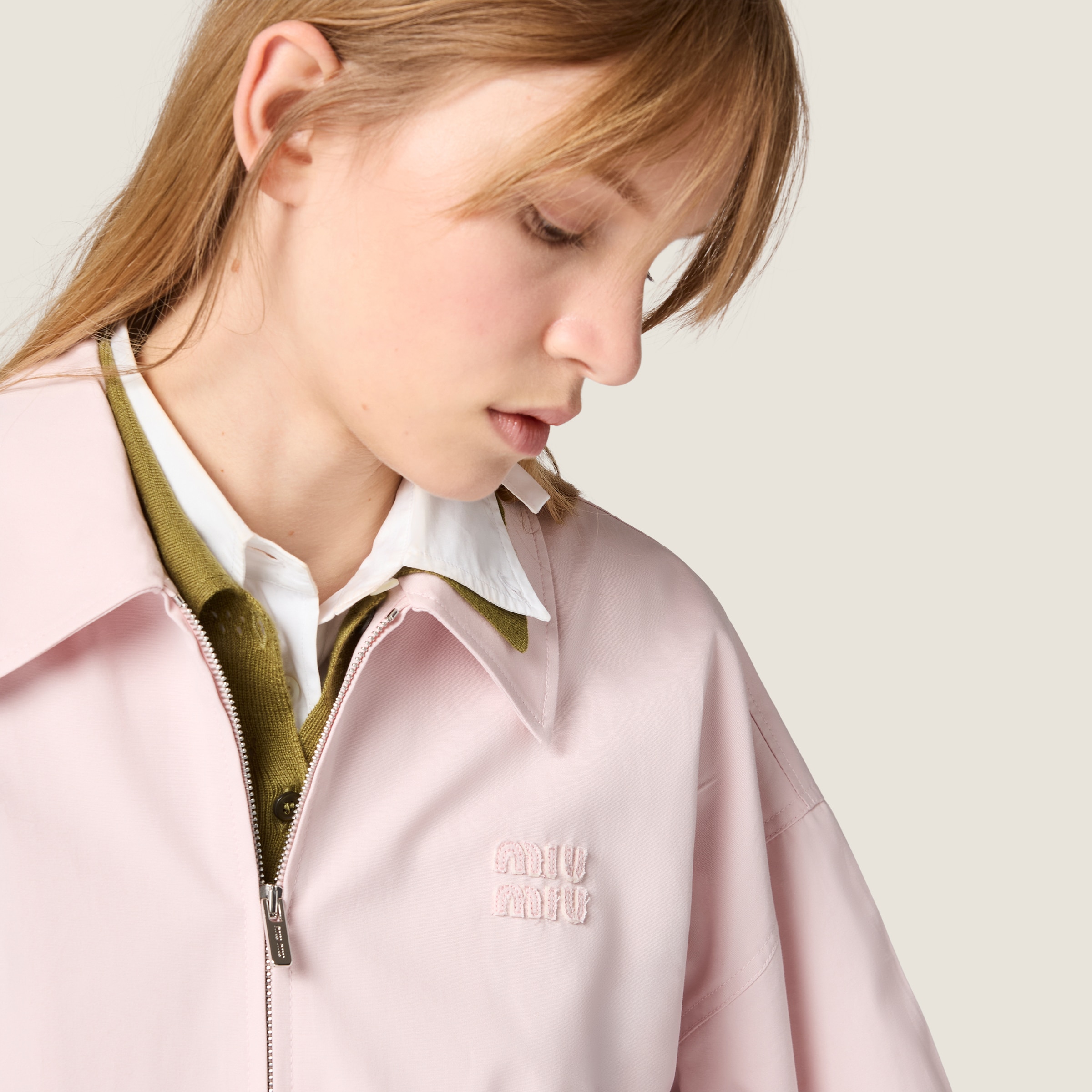 Poplin blouson jacket - thumbnail 4