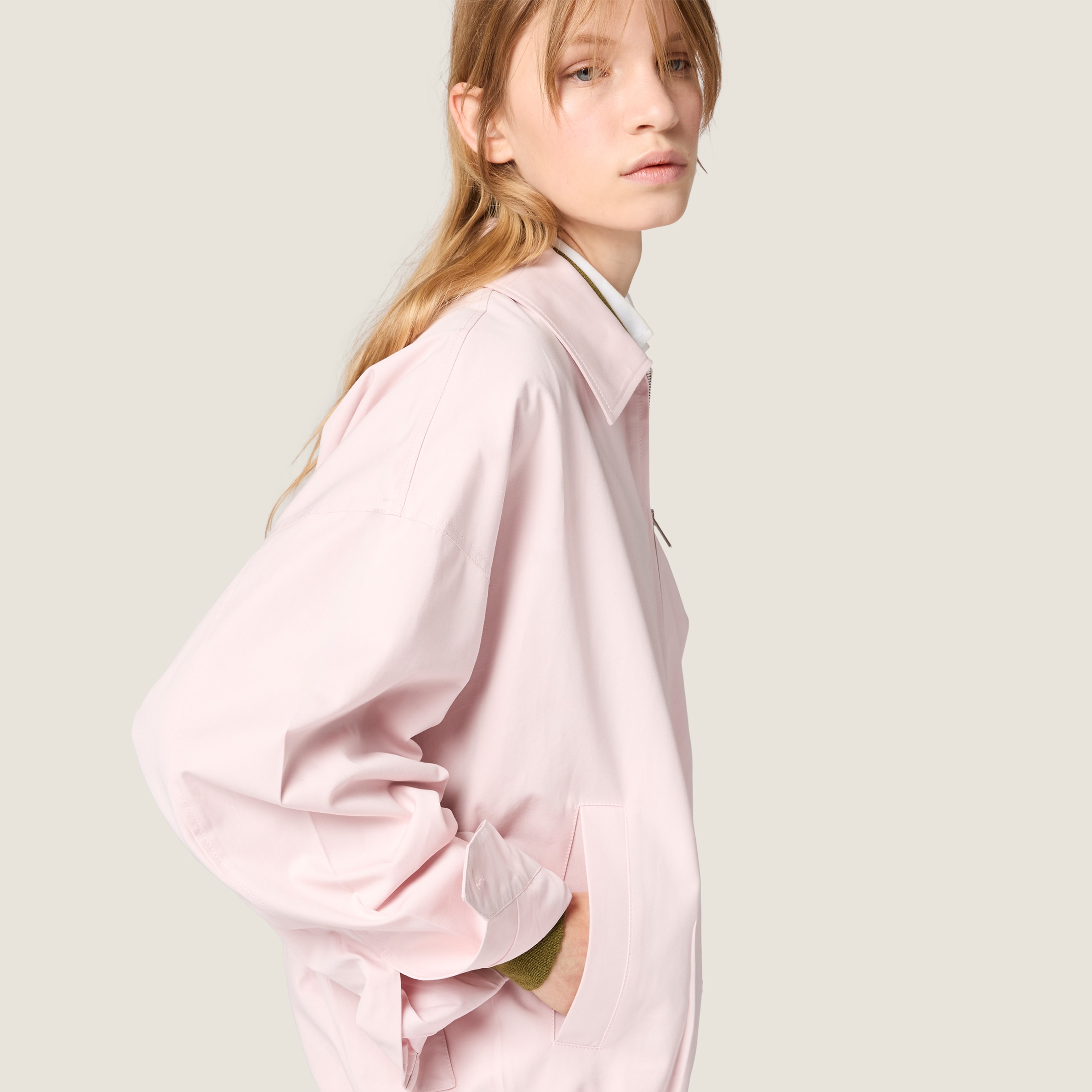 Poplin blouson jacket - thumbnail 5