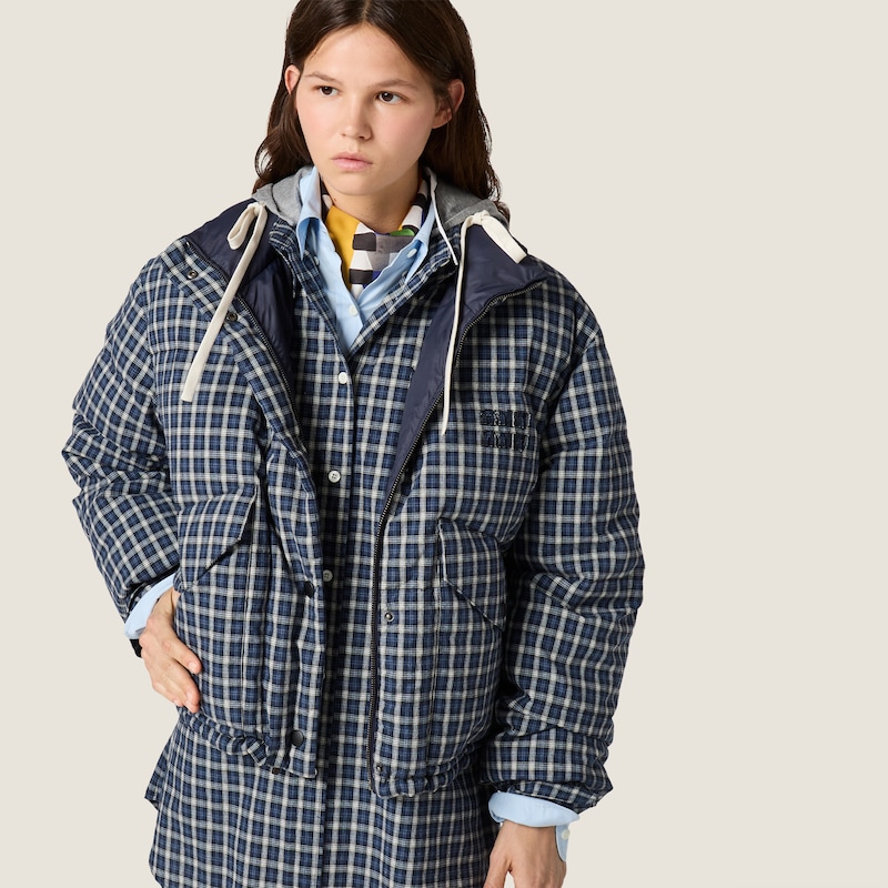 Doudoune en flanelle réversible