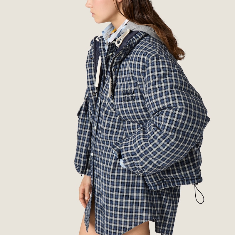 Doudoune en flanelle réversible