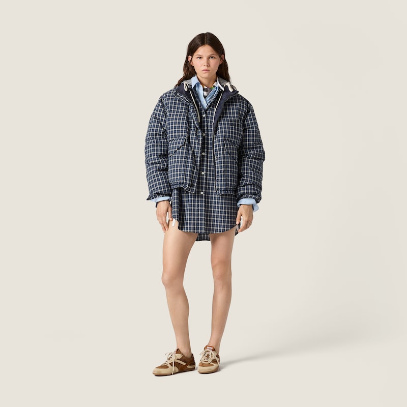 Doudoune en flanelle réversible