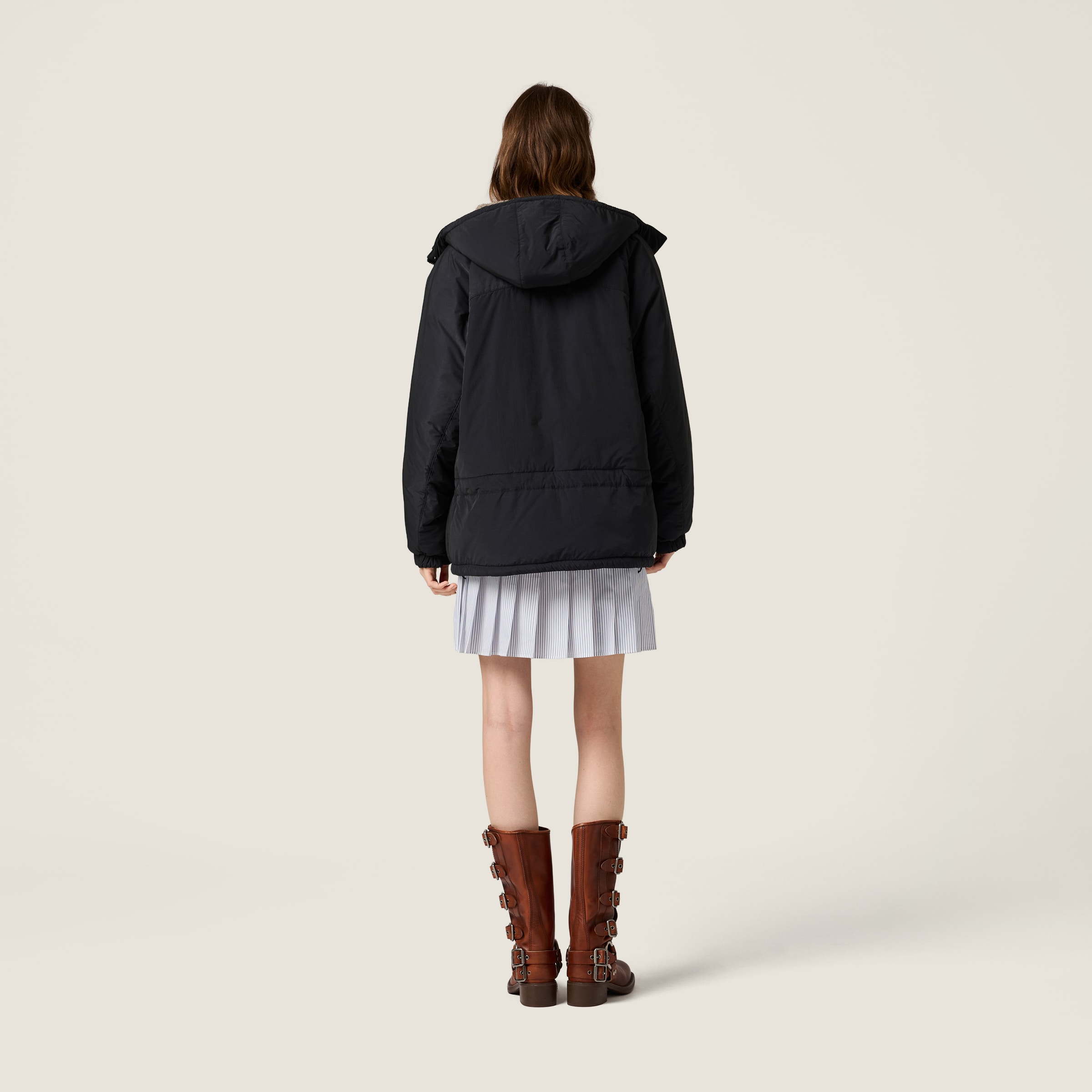 Pongé down jacket - thumbnail 3