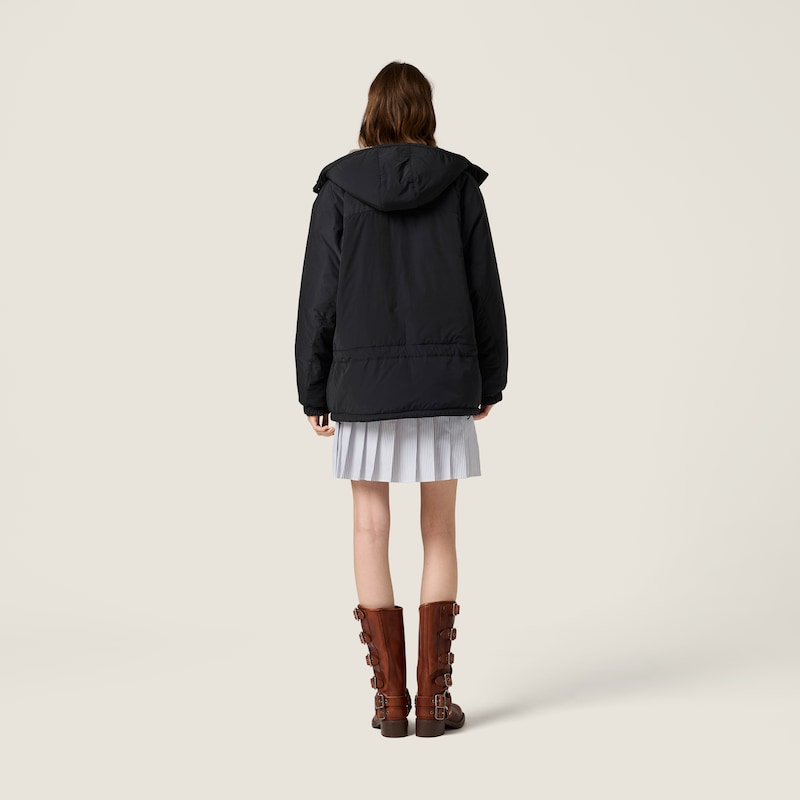 Chaqueta de plumas de pongé