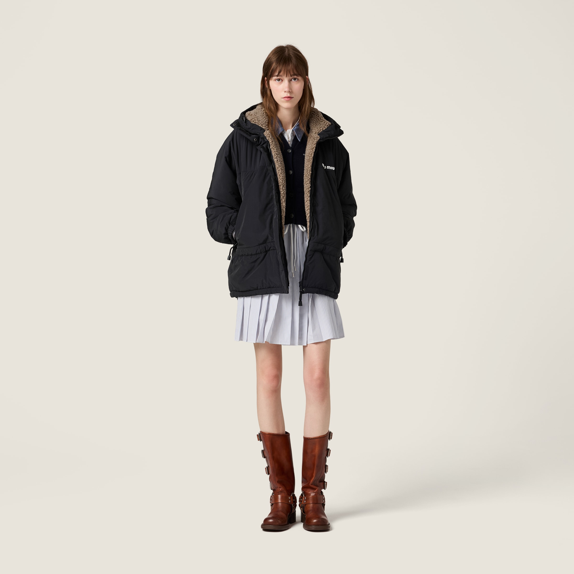 Pongé down jacket - thumbnail 2