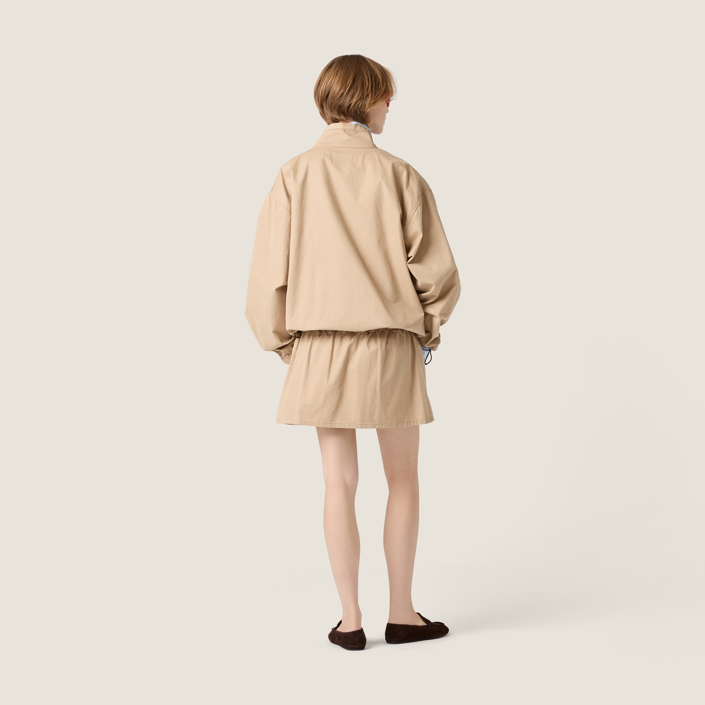 Washed gabardine blouson jacket - thumbnail 3