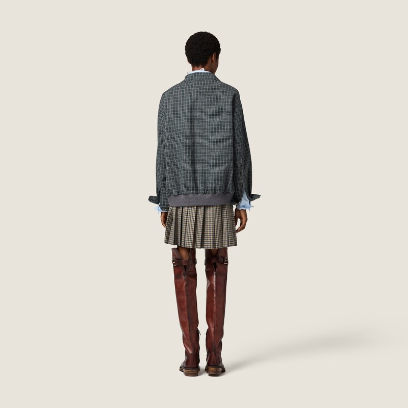 Blouson en flanelle à carreaux