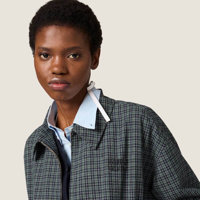 Blouson en flanelle à carreaux