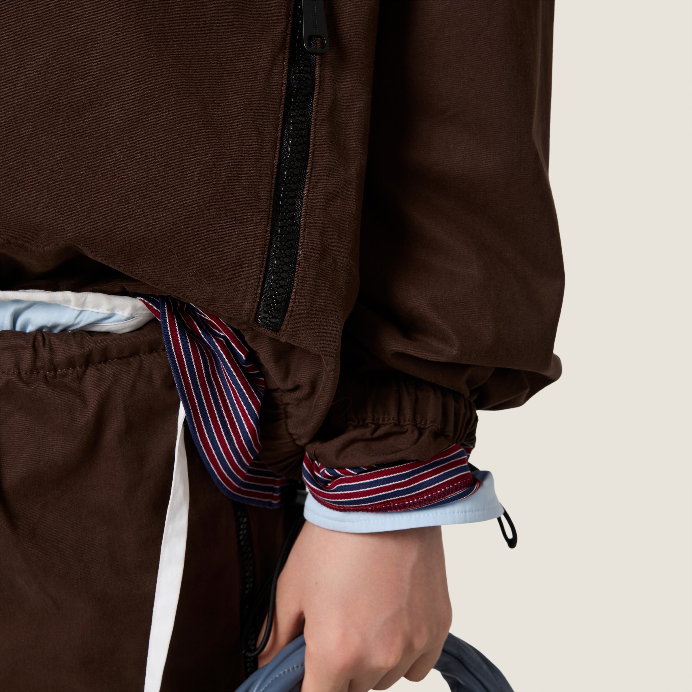 Washed gabardine blouson jacket - thumbnail 6