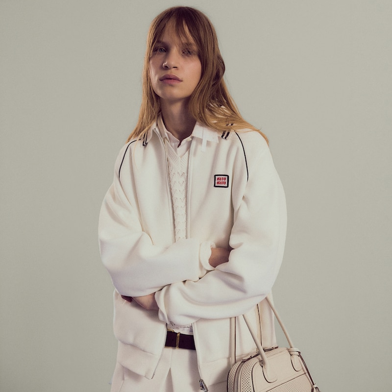 Blousonjacke aus bonded Baumwollpiqué