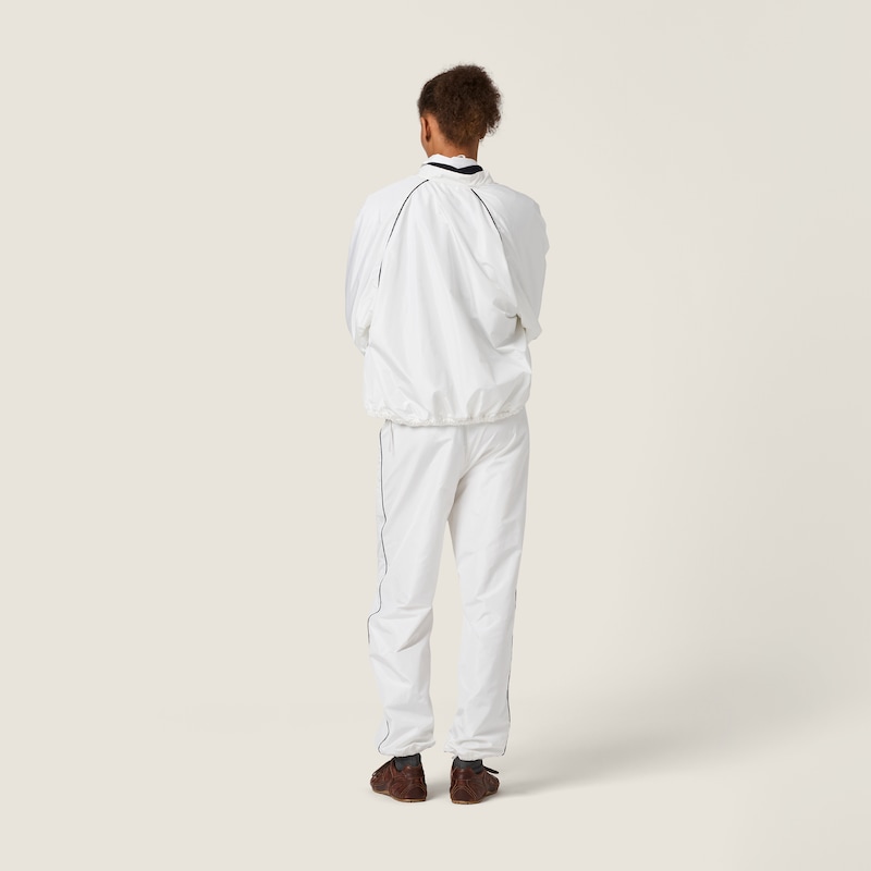 Technical poplin blouson jacket