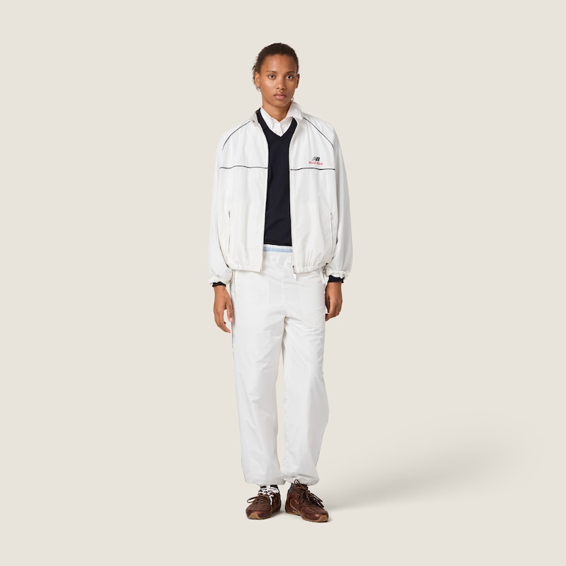 Technical poplin blouson jacket