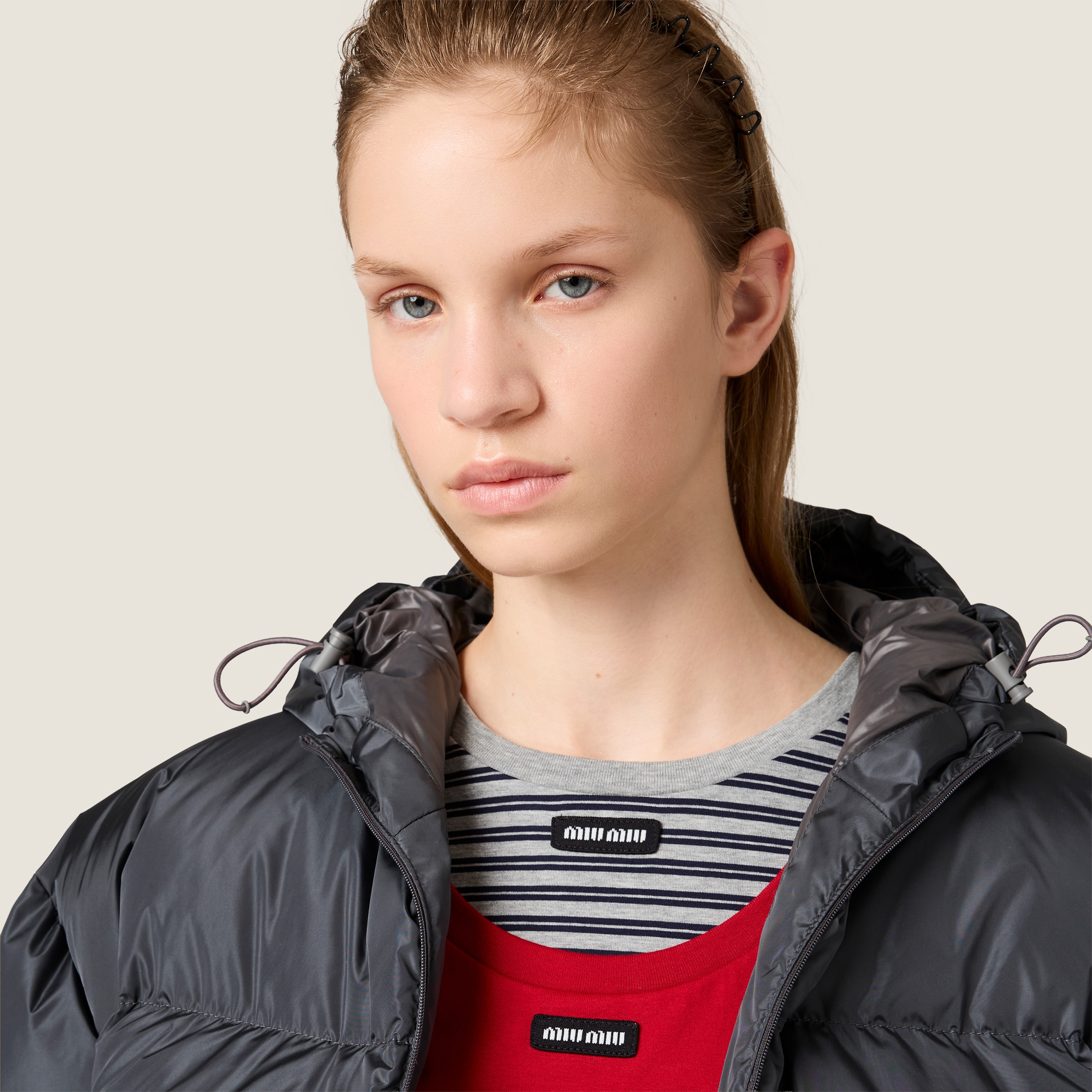 Technical fabric down jacket - thumbnail 4