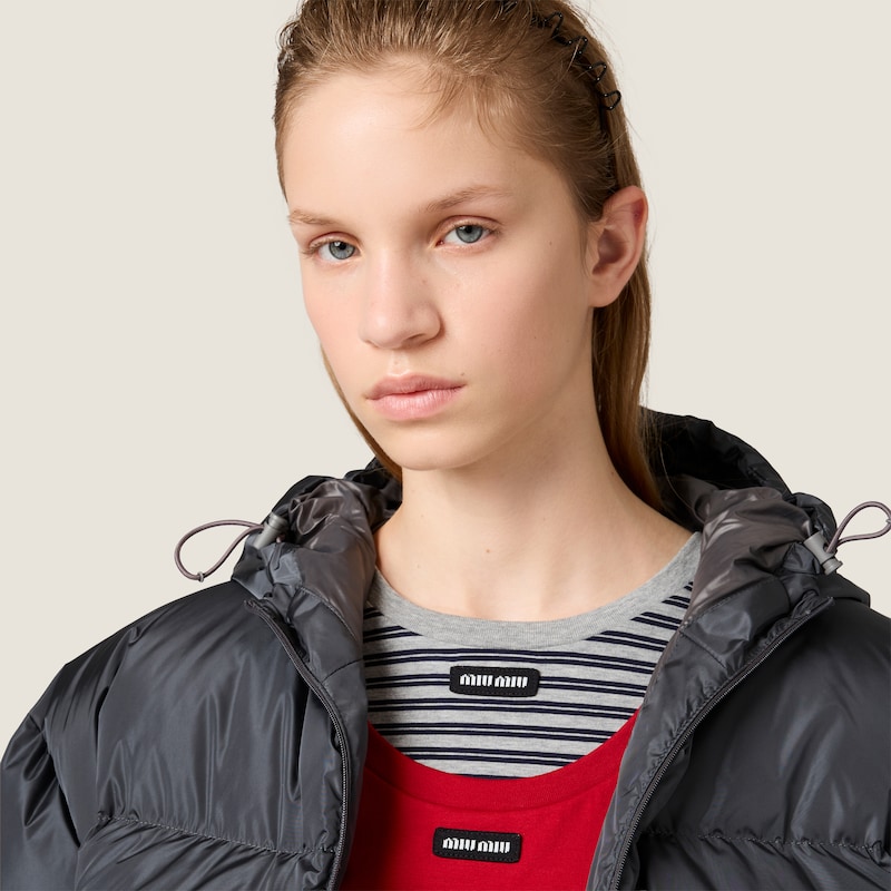 Technical fabric down jacket