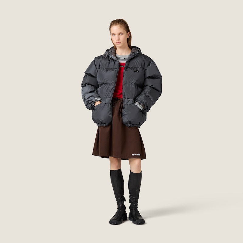 Technical fabric down jacket