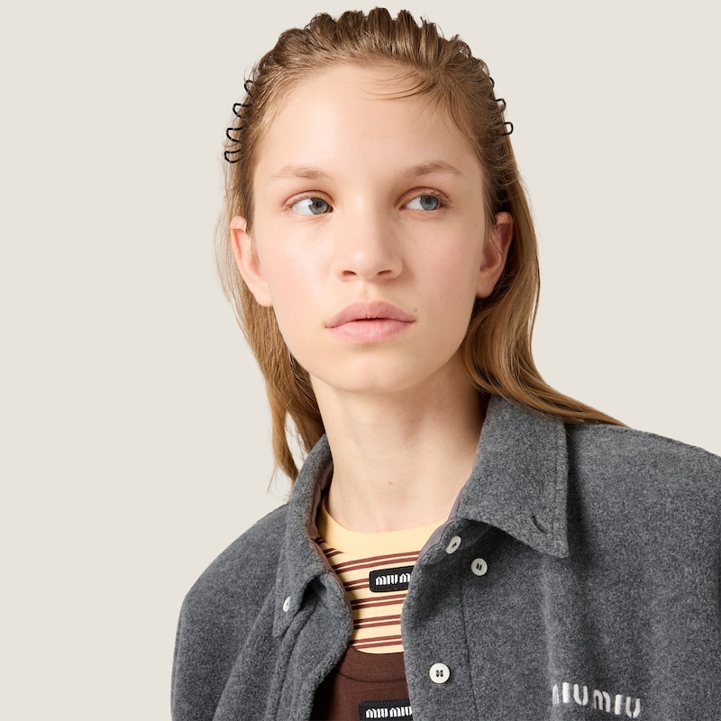Fleece blouson jacket