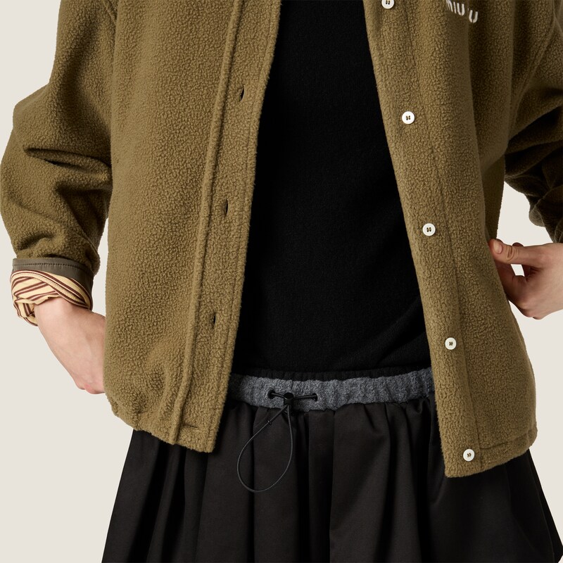 Fleece blouson jacket