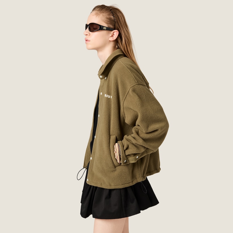Fleece blouson jacket