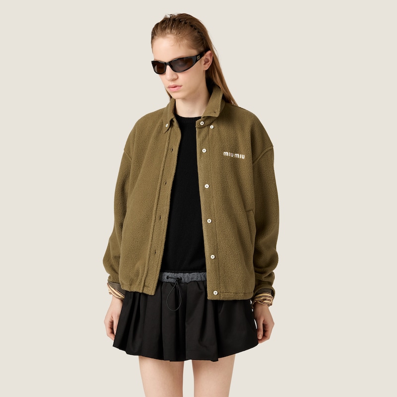 Fleece blouson jacket