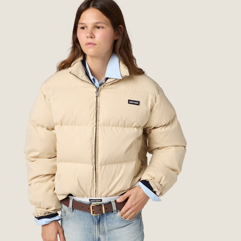 Poplin down jacket