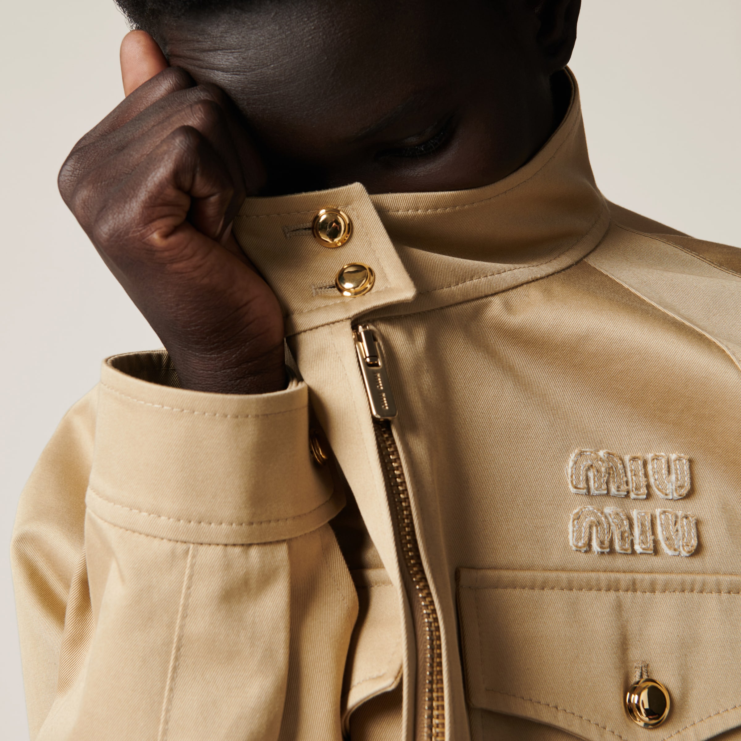 Cord Chino Blouson Jacket | Miu Miu Cord Chino Blouson Jacket | Miu Miu