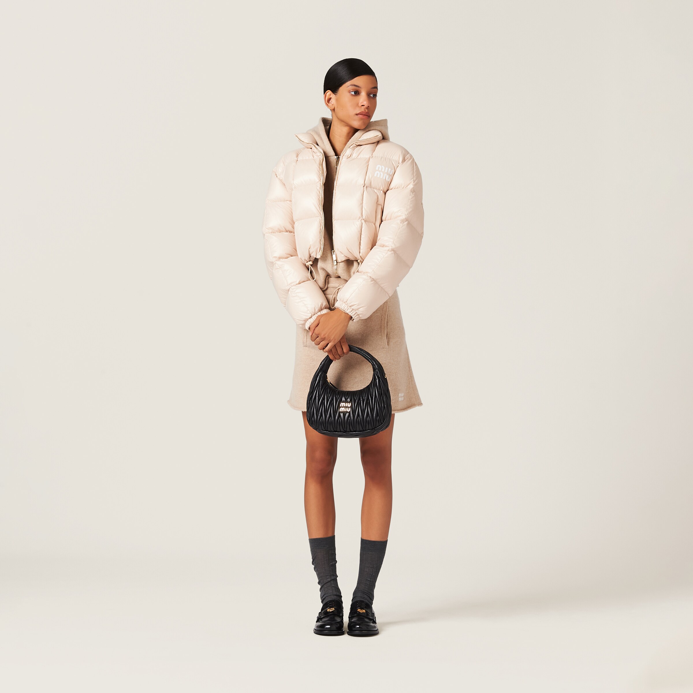 MIUMIU LEATHER DOWN JACKET STYLE 712 main image 0