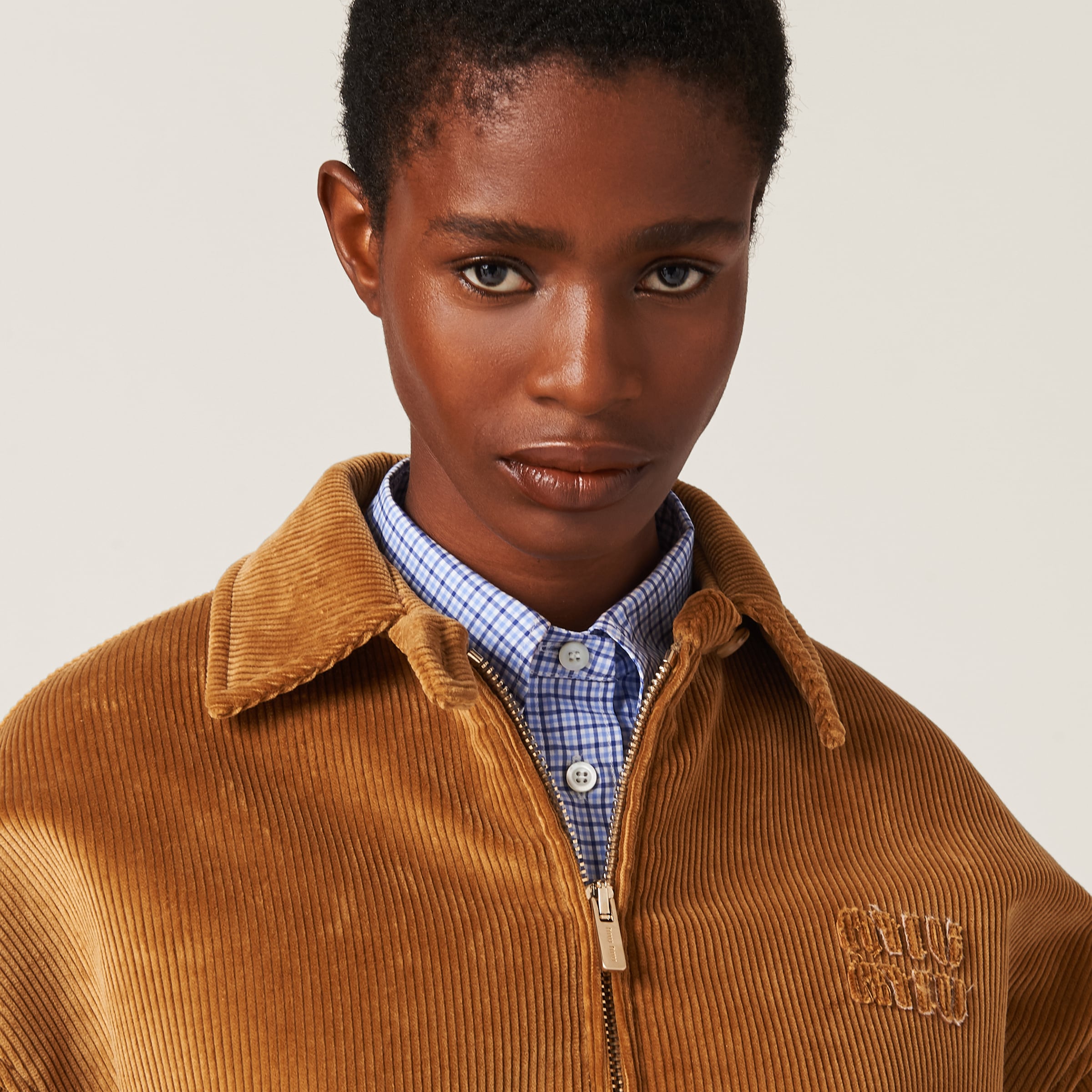 Barley Corduroy Blouson Jacket | Miu Miu
