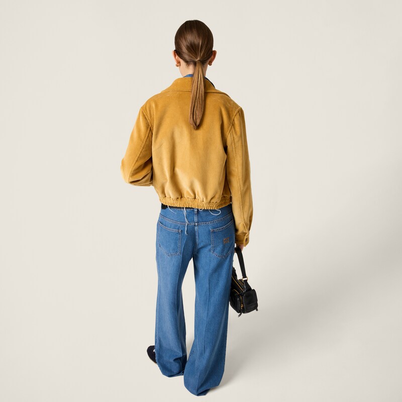 Corduroy blouson jacket