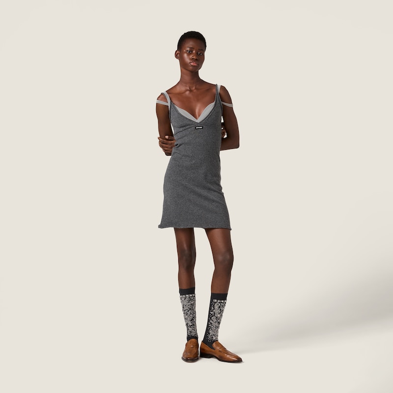 Vestido de tirantes en cachemira