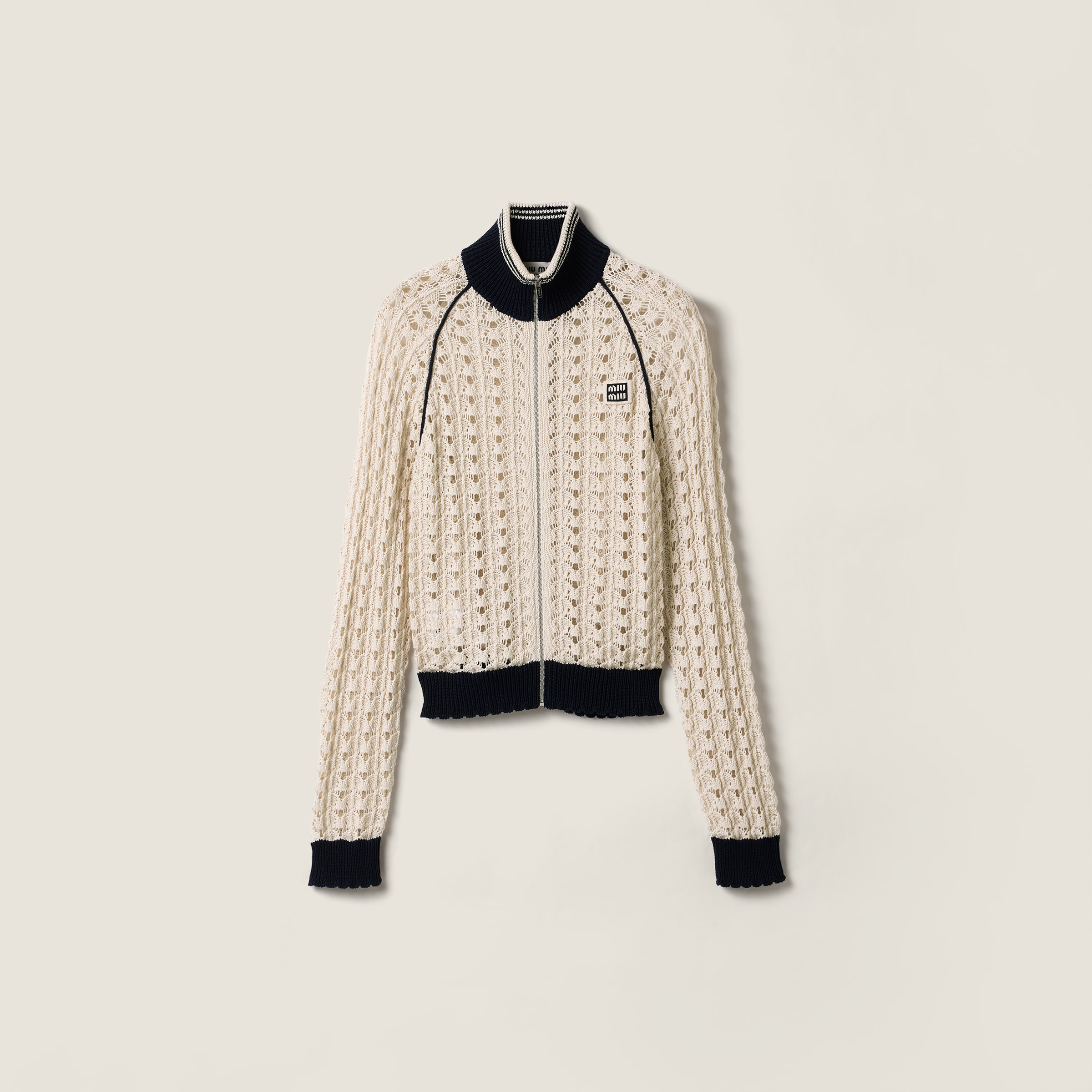 Cotton zipper cardigan from Miu Miu - $3,500
