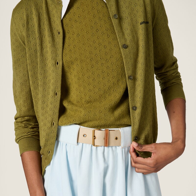 كارديغان من الكشمير والحرير