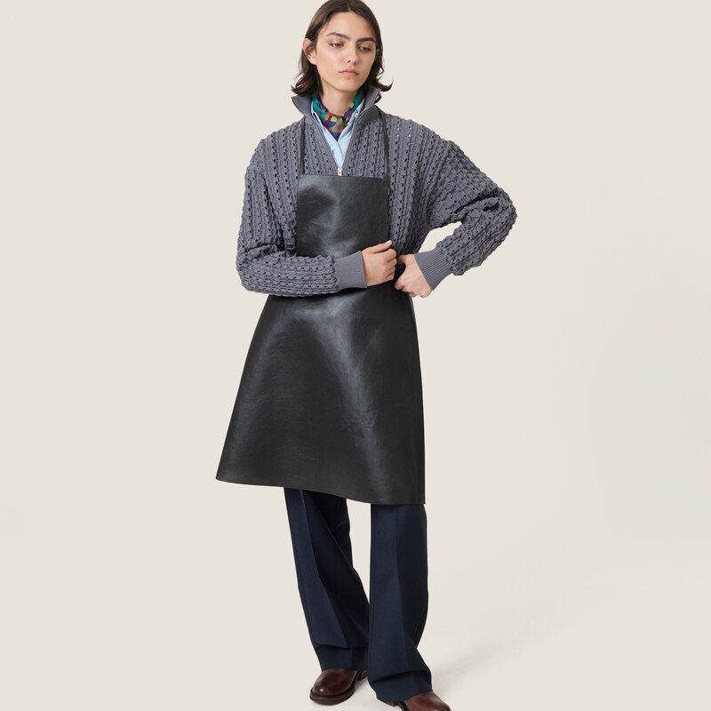 Technical yarn zipper cardigan