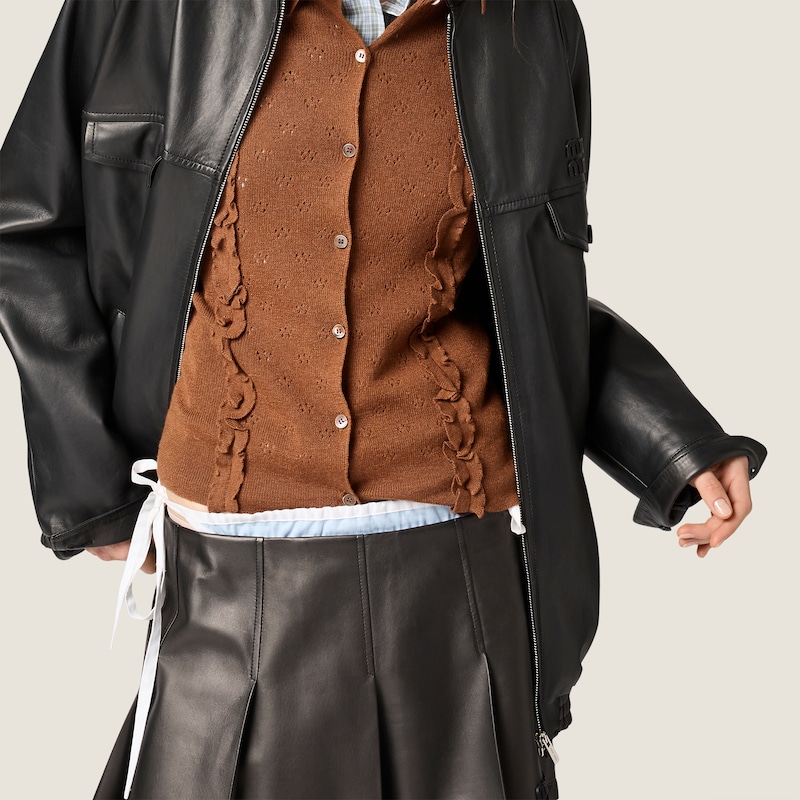 Cashmere and silk cardigan