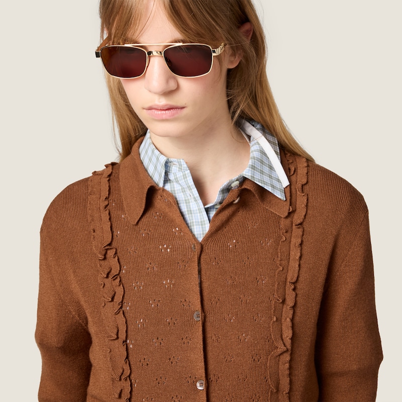 Cashmere and silk cardigan