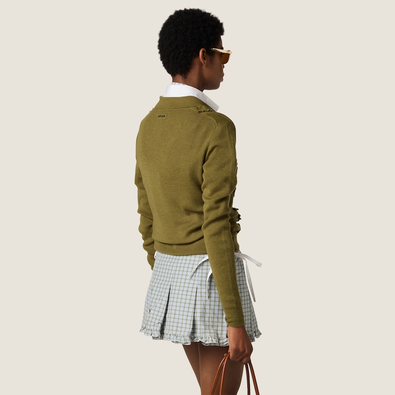 Cashmere and silk cardigan