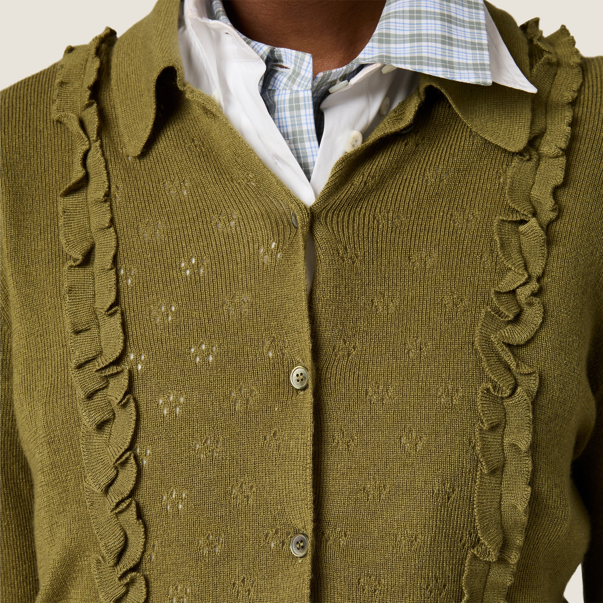 Cashmere and silk cardigan - thumbnail 4