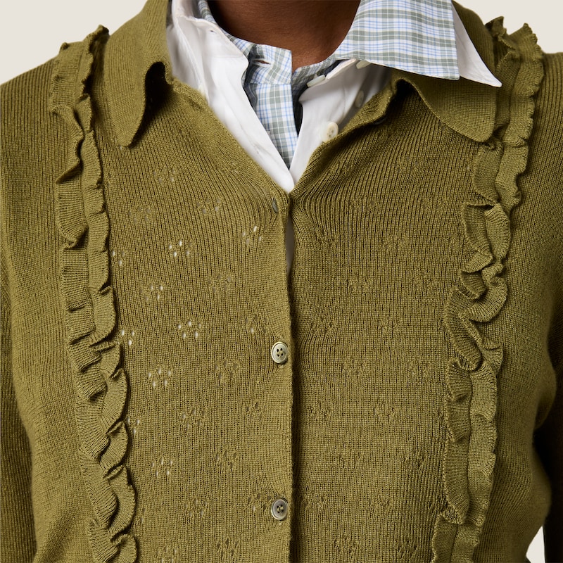 Cashmere and silk cardigan