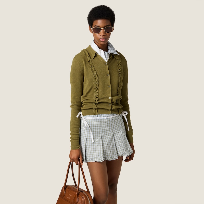 Cashmere and silk cardigan