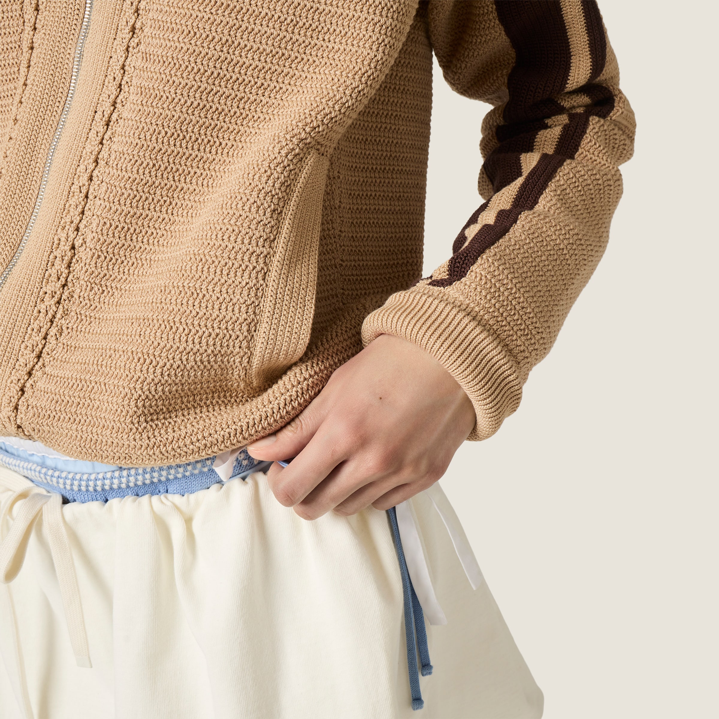 Cotton crochet cardigan - thumbnail 5