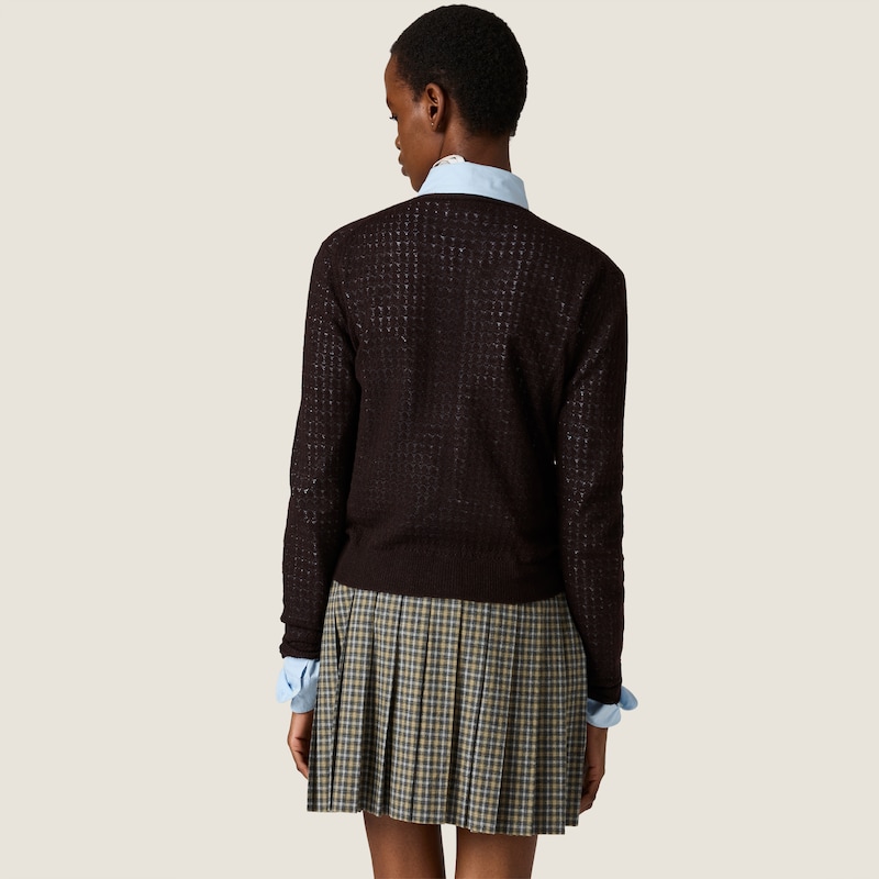 Cashmere and silk cardigan